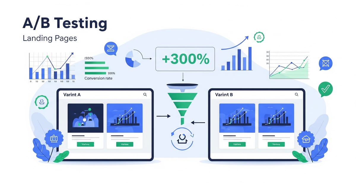 Featured image for A/B Testing Landing Pages: The Complete 2025 Guide